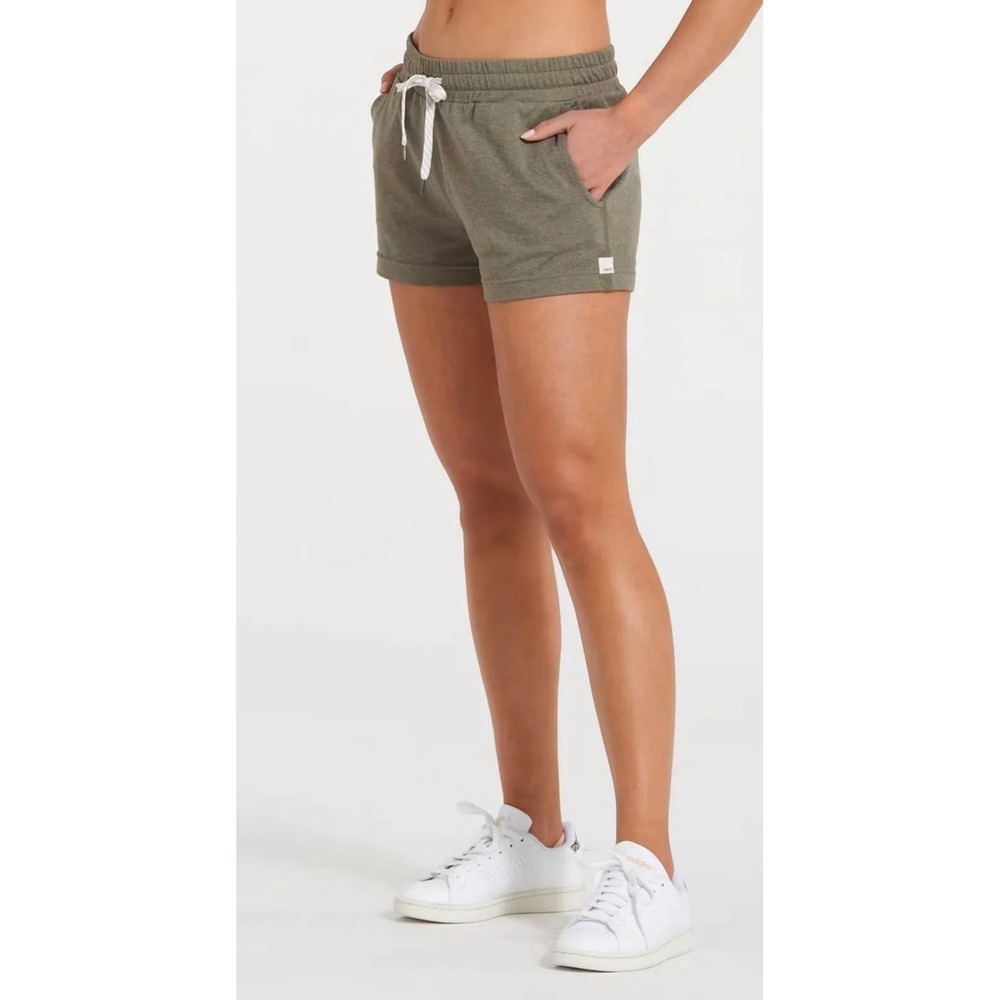 Vuori Halo Performance Shorts VW339 Deep Heather Green Small DreamKnit